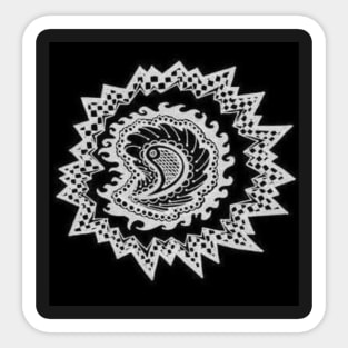 Dark Paisley Sticker